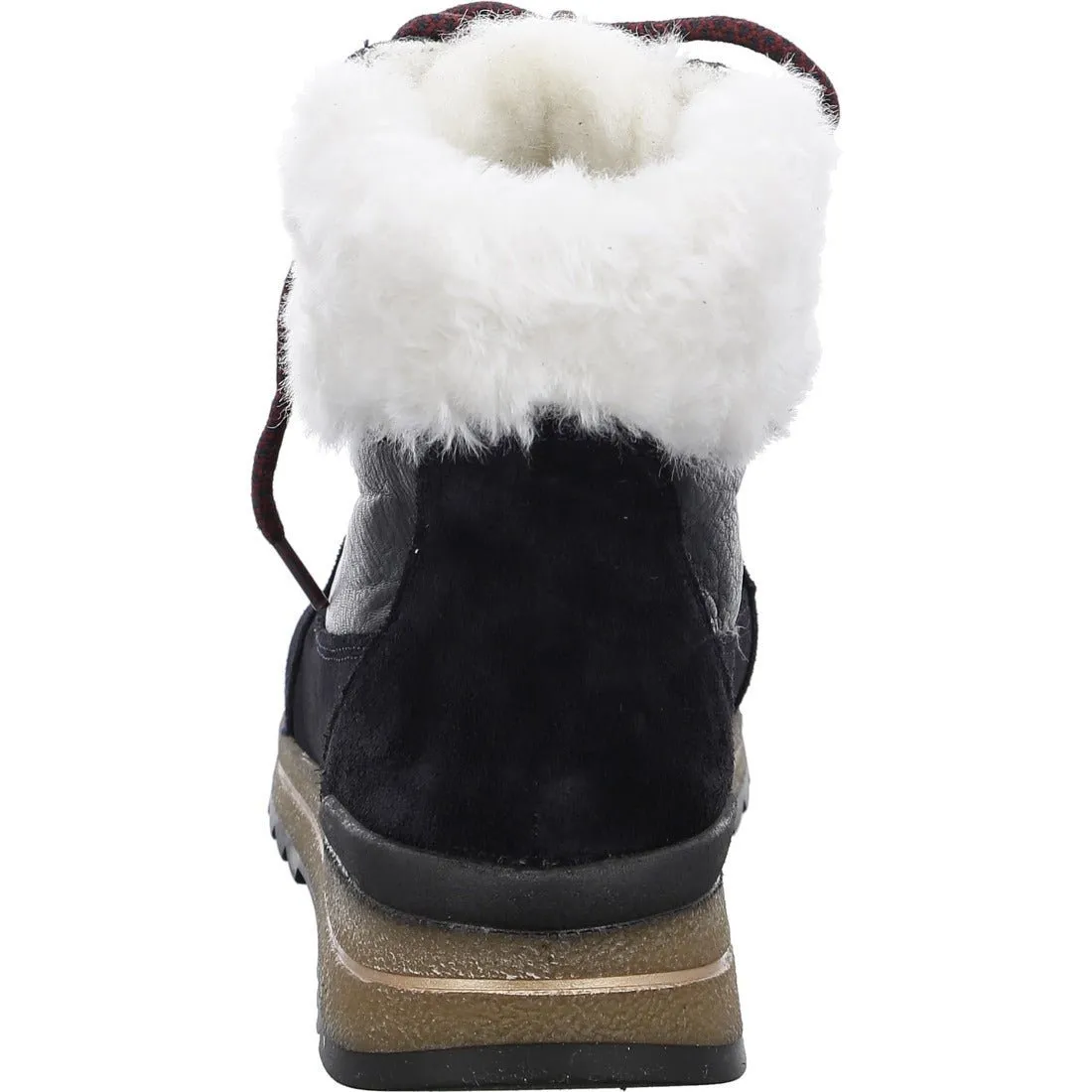 'Osaka' women's warmlined wide fit (H) boot - Blue