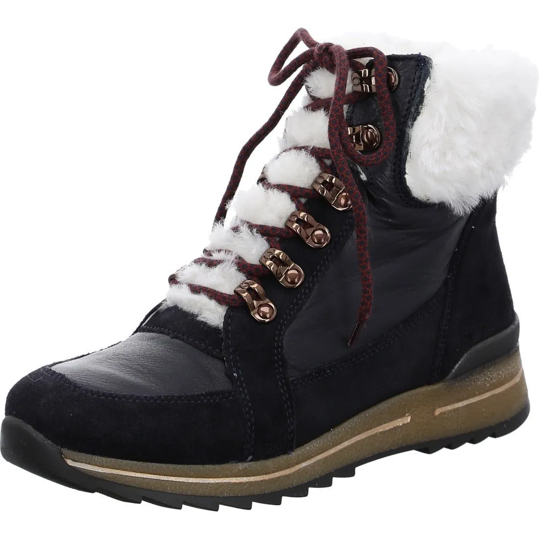 'Osaka' women's warmlined wide fit (H) boot - Blue