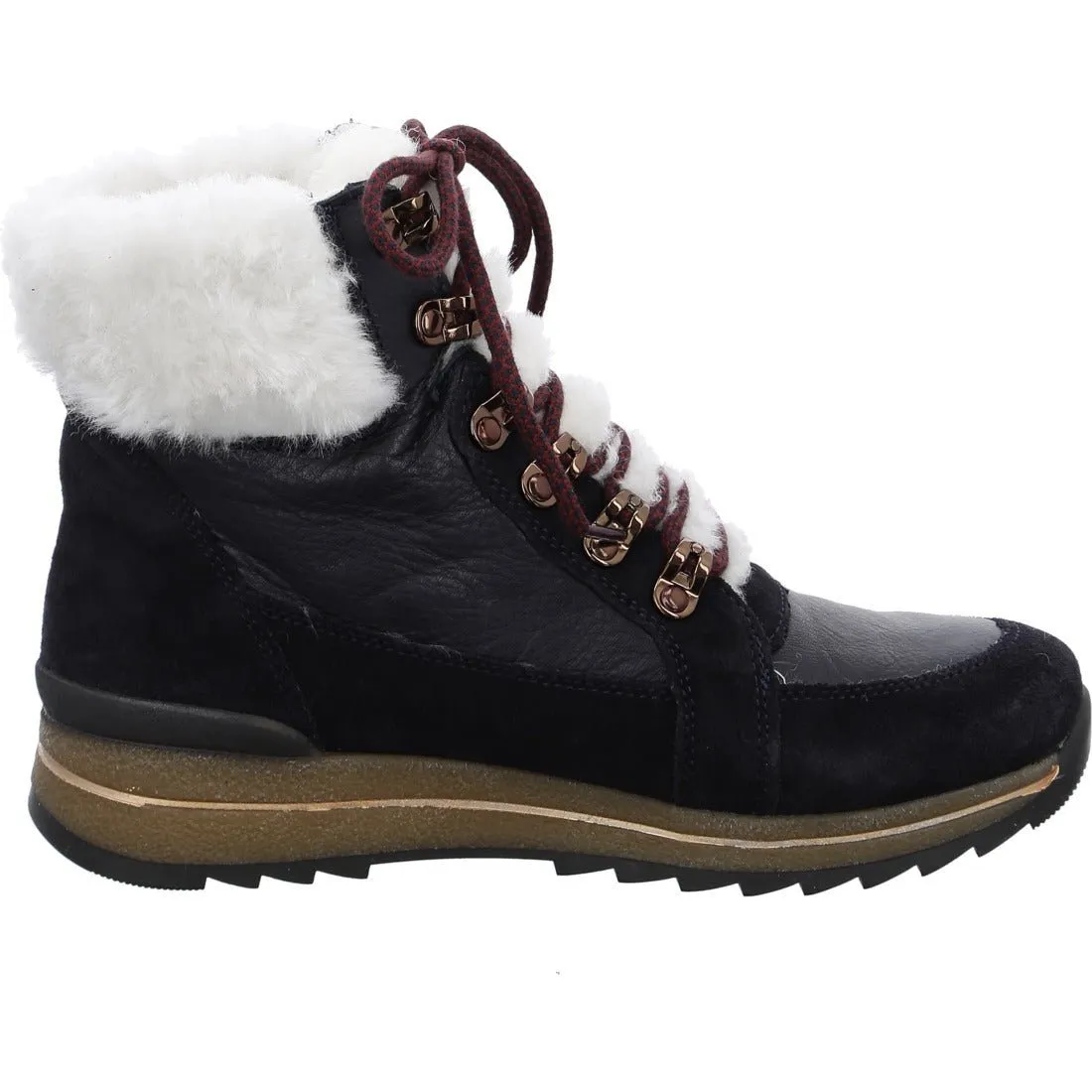 'Osaka' women's warmlined wide fit (H) boot - Blue