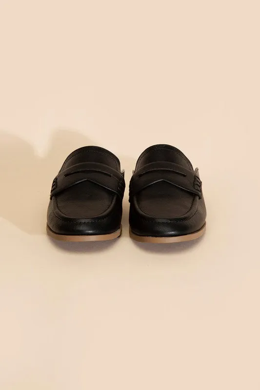 PERKS-S Flat Mules in Black or Taupe Suede
