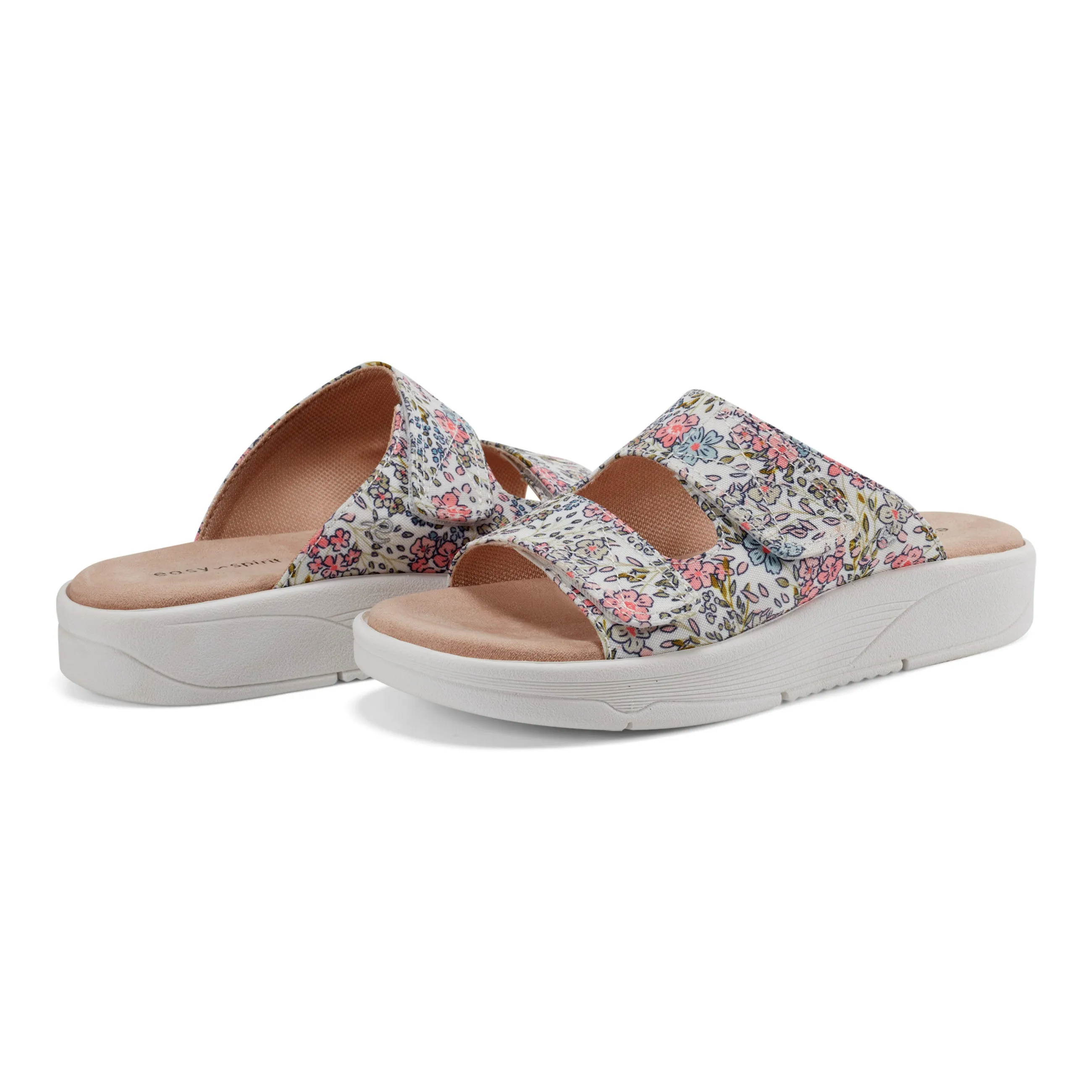 Red Slip On Sandals