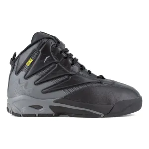 Reebok Mens The Blast Black/Dark Gray Leather MetGuard Work Shoes 10 W