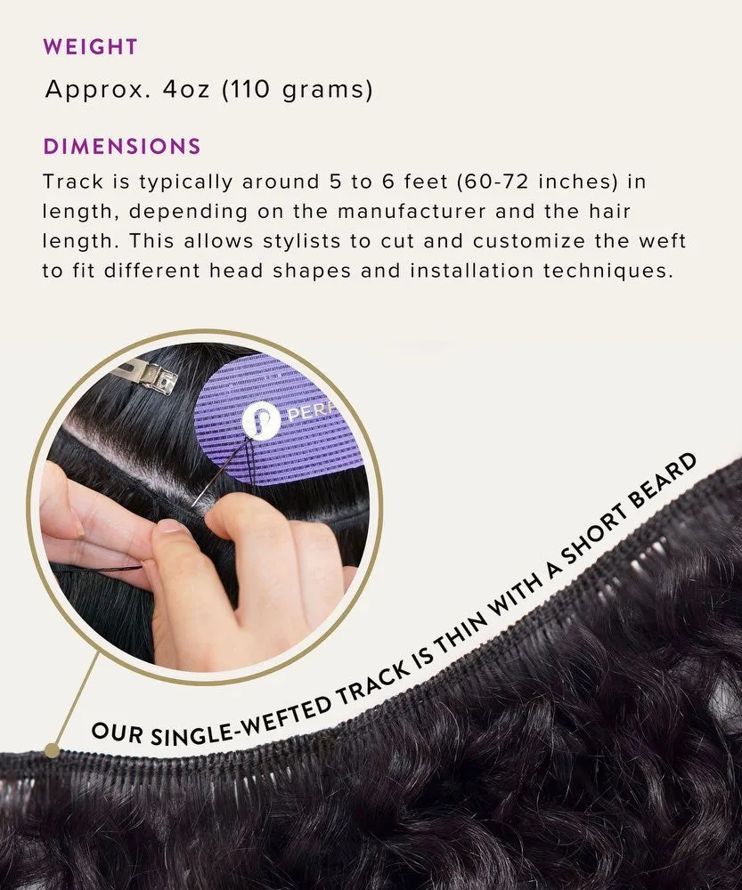 Relaxed Straight Steam Permed Machine Weft