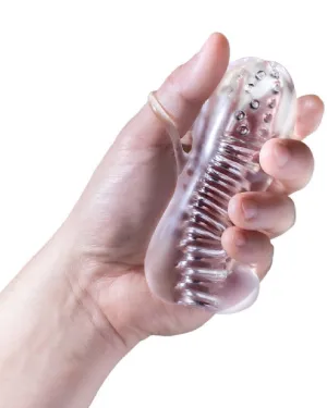 Rize Squeezy Clear Textured Compact Stroker