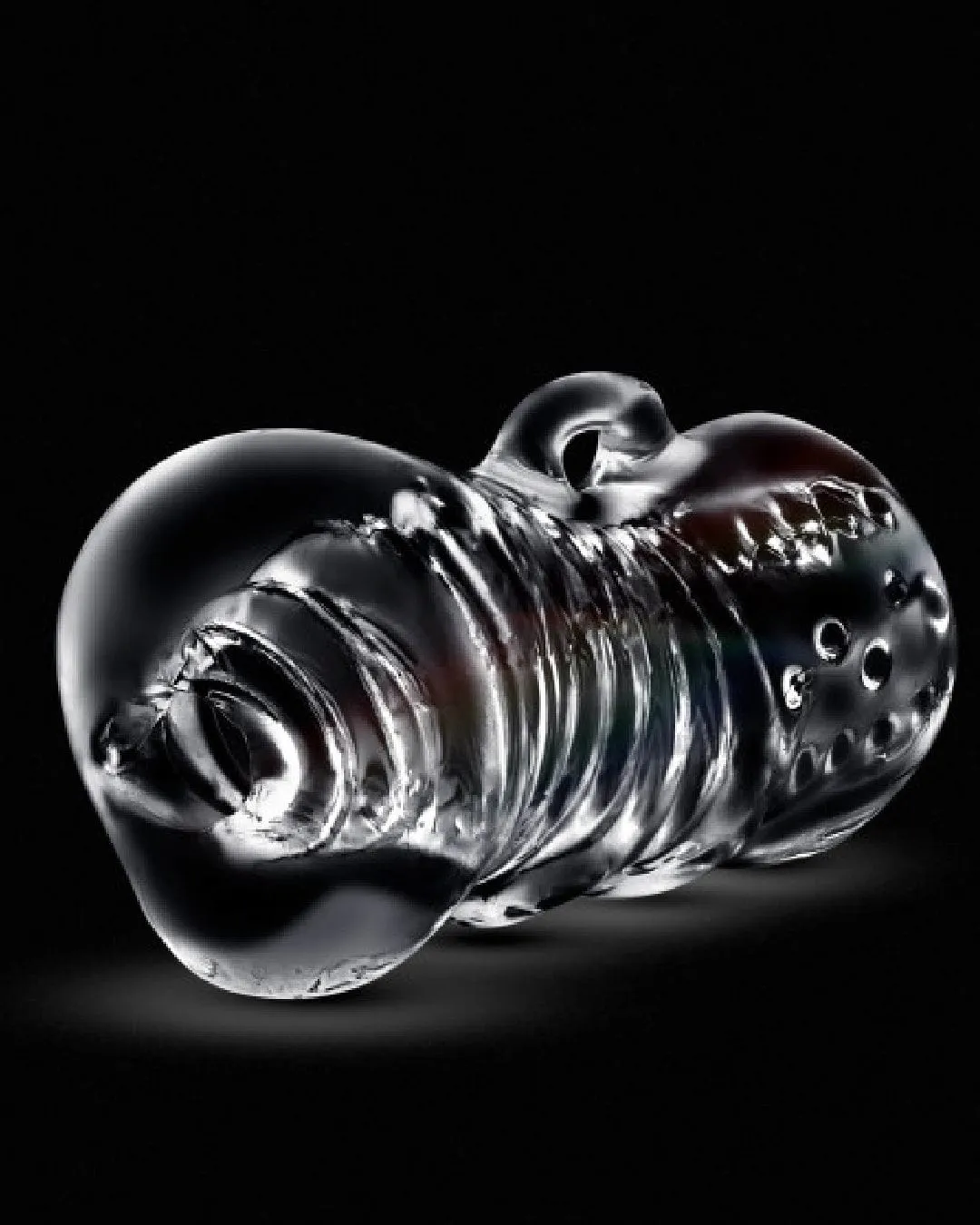 Rize Squeezy Clear Textured Compact Stroker