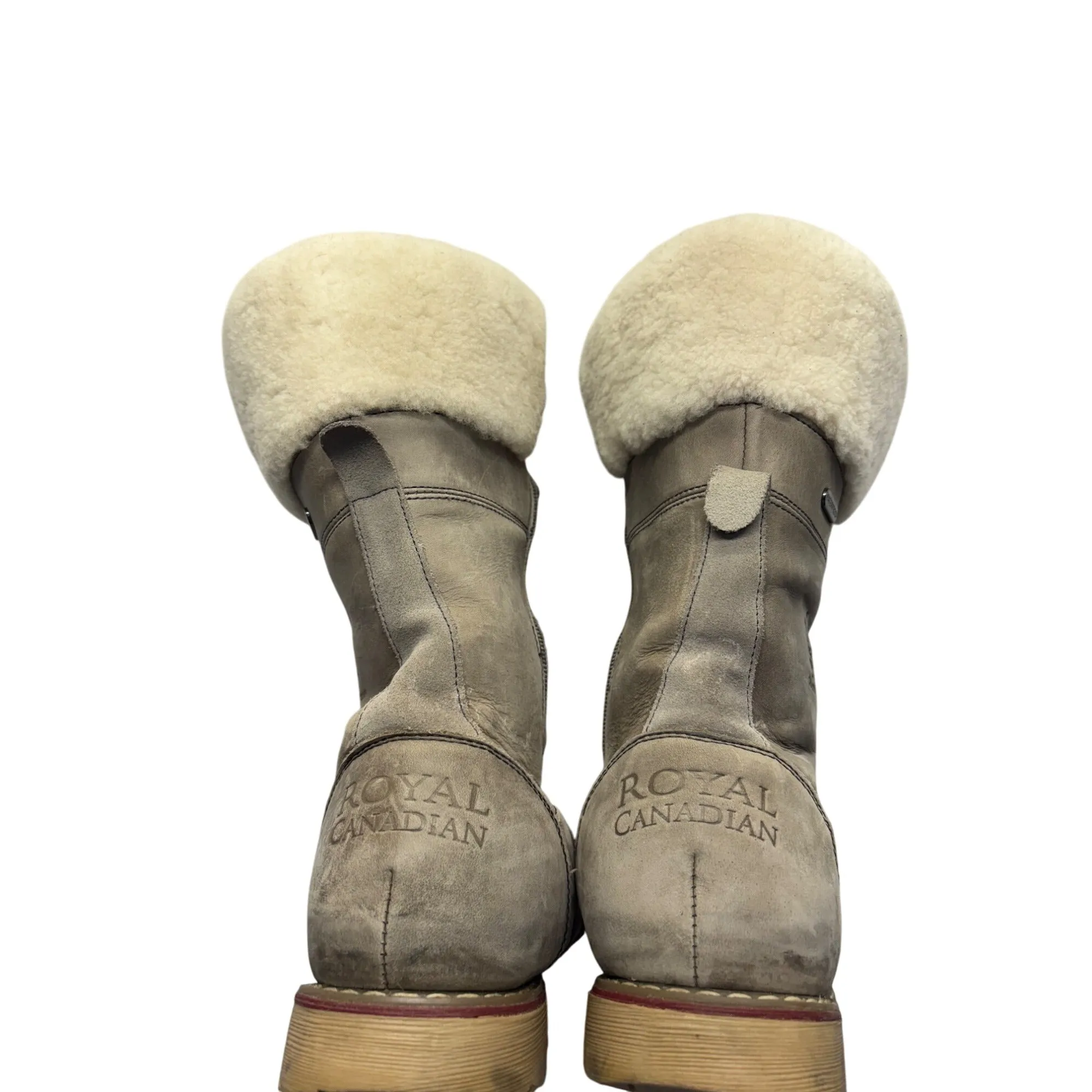 Royal Canadian Womens Fur-Lined Leather Winter Boots #7615