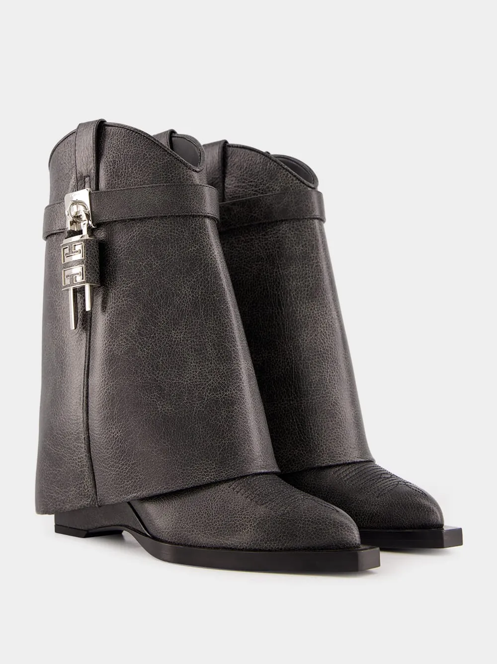 Shark Lock Ankle Boots