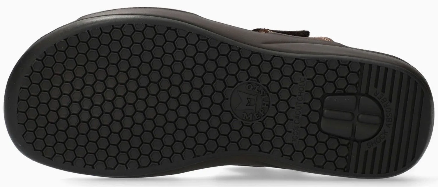 SIMON'  men's sandal - dark Brown