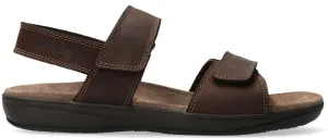 SIMON'  men's sandal - dark Brown