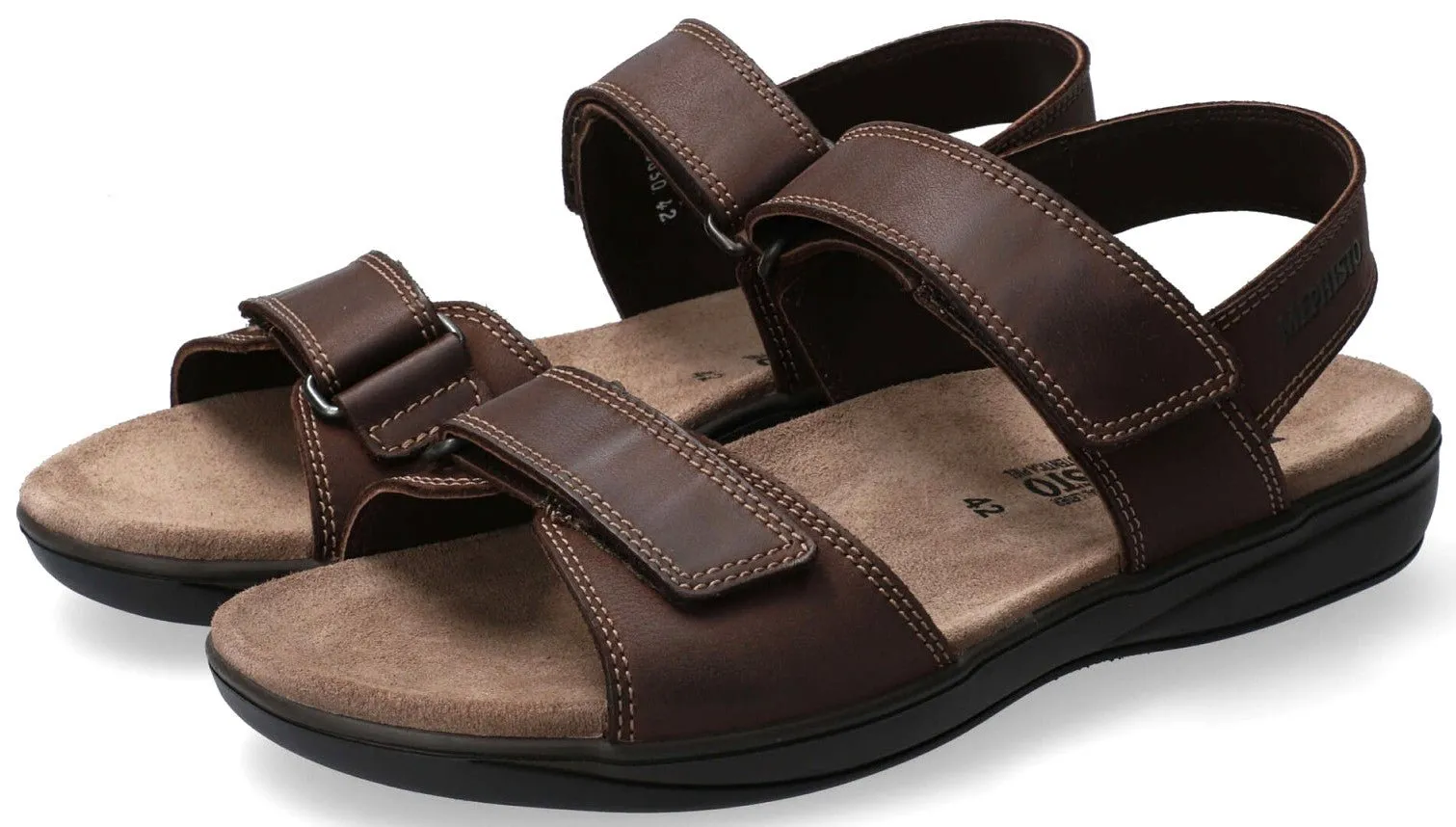 SIMON'  men's sandal - dark Brown
