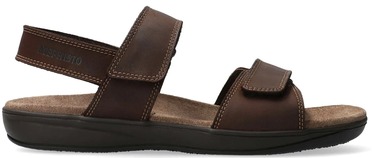 SIMON'  men's sandal - dark Brown