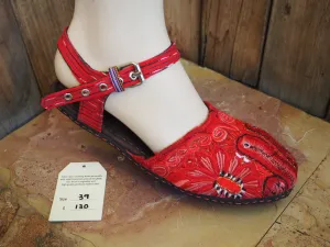 Size 39 Ballerina Sandals - Flame Love Birds