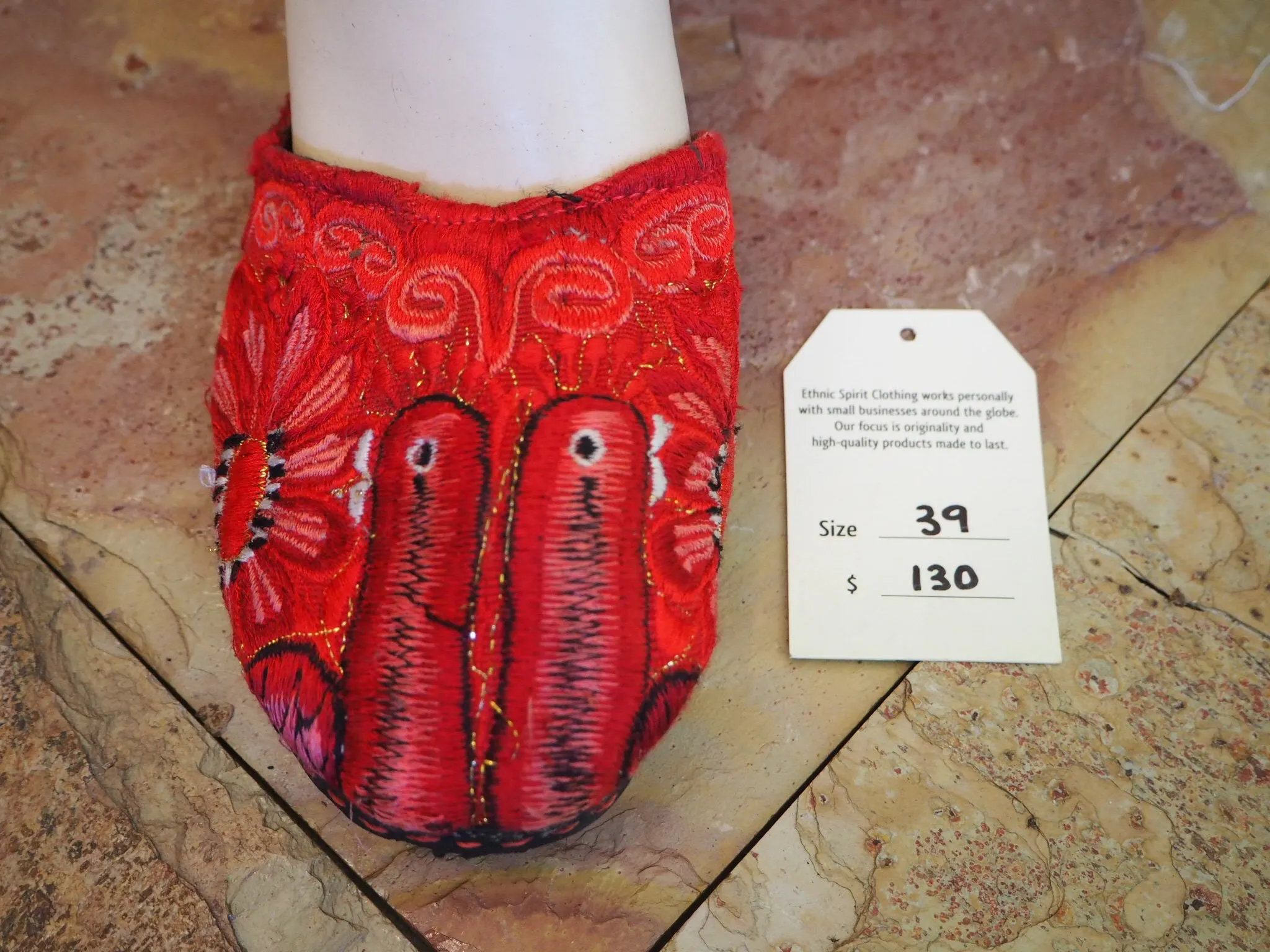 Size 39 Ballerina Sandals - Flame Love Birds