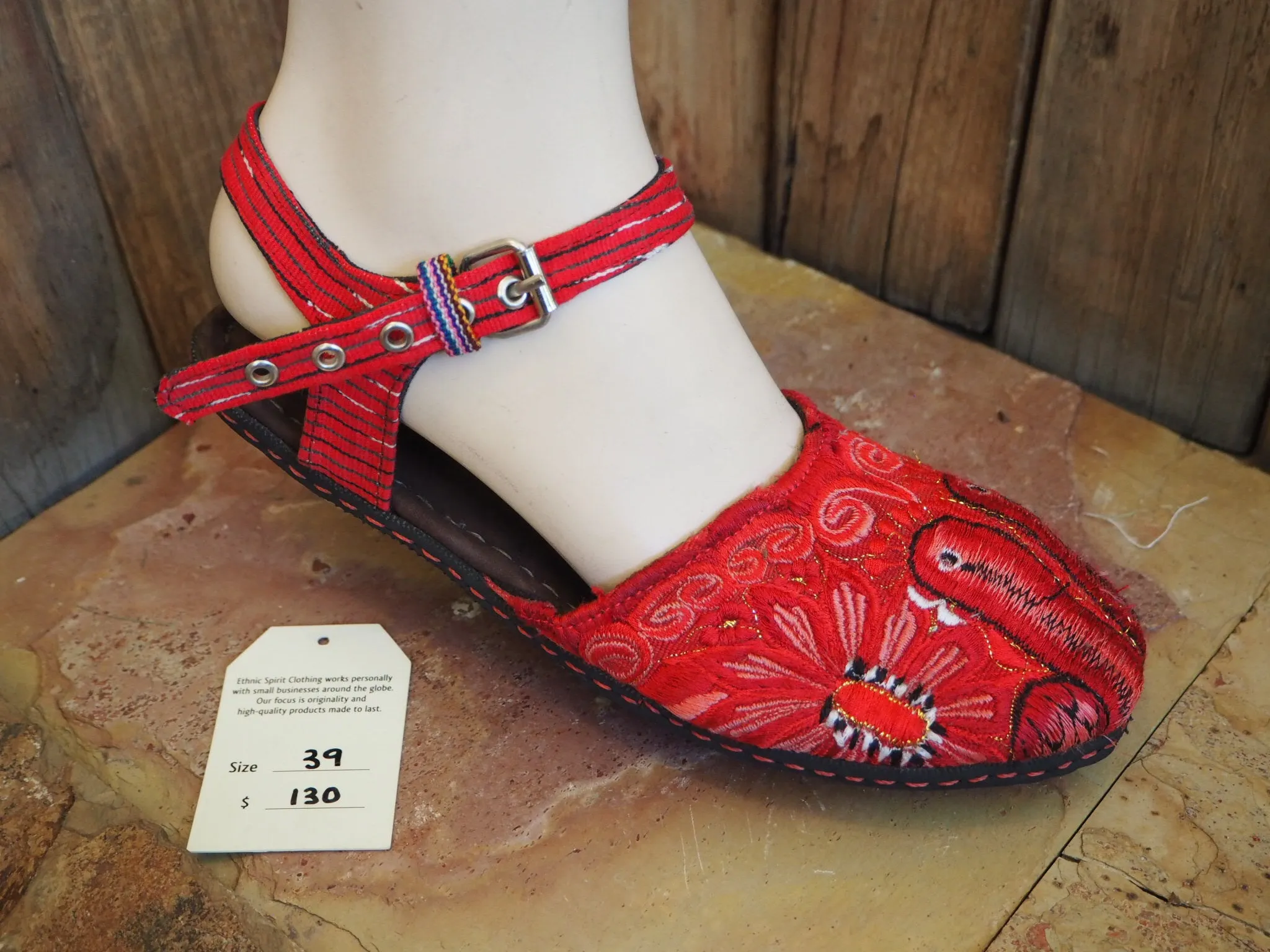 Size 39 Ballerina Sandals - Flame Love Birds