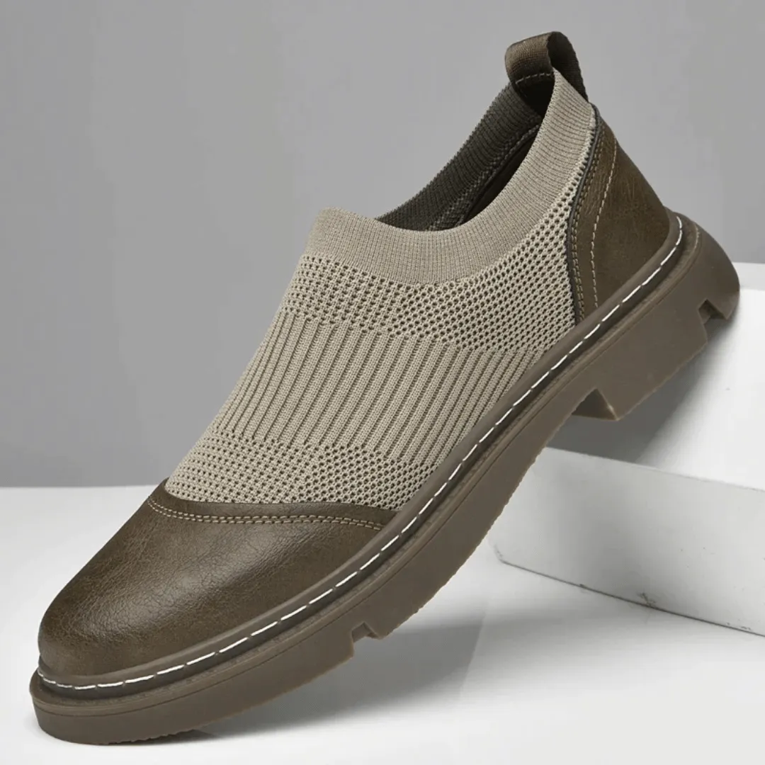 Slip-on loafer with mesh