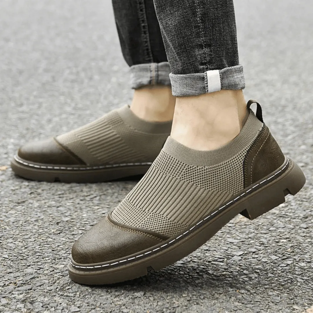 Slip-on loafer with mesh