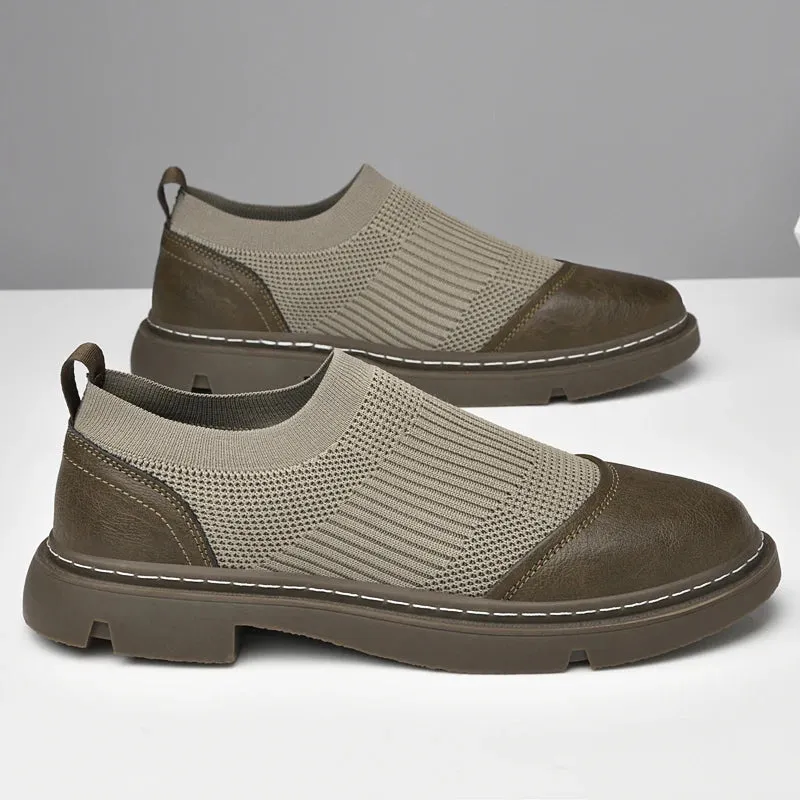 Slip-on loafer with mesh