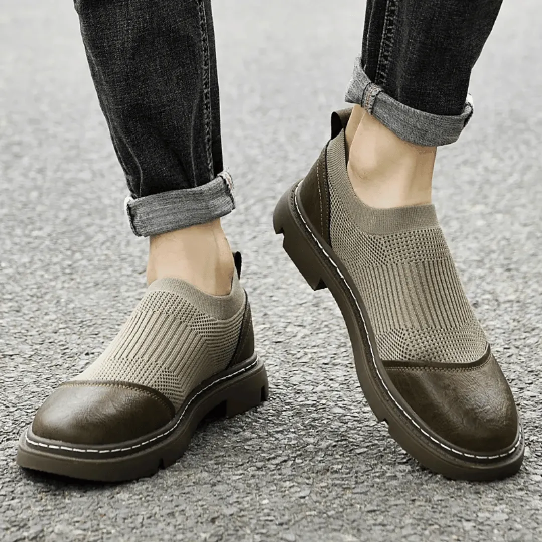Slip-on loafer with mesh