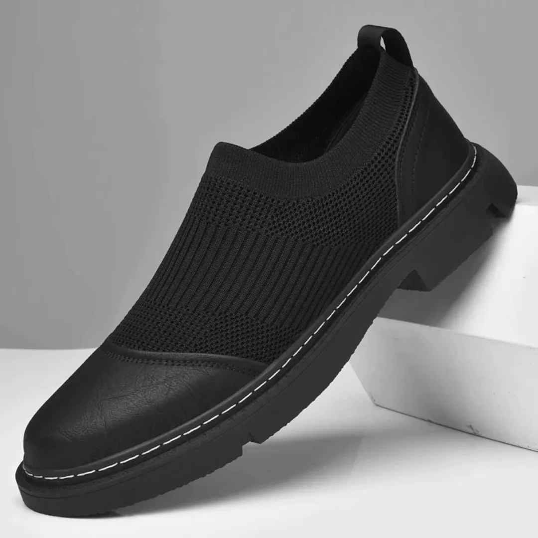Slip-on loafer with mesh