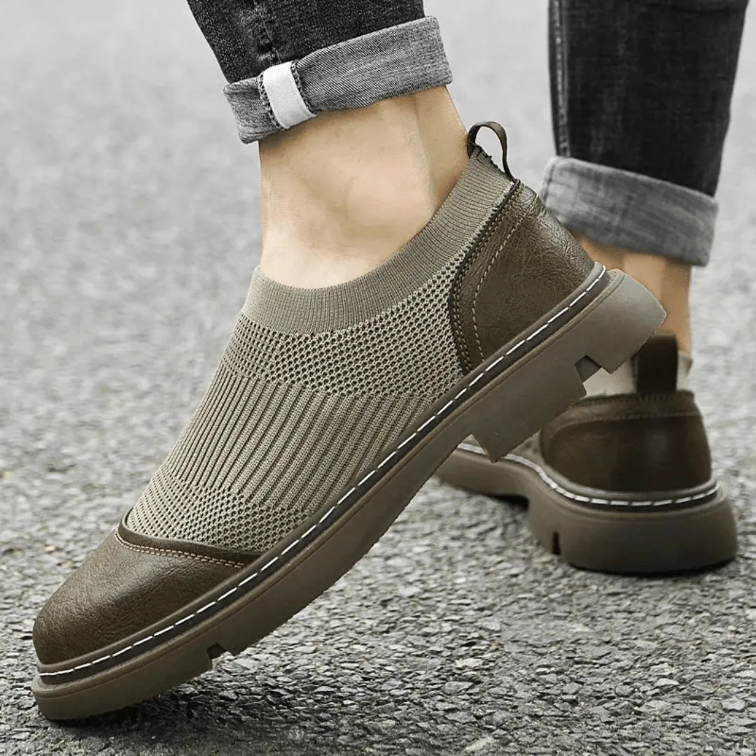 Slip-on loafer with mesh