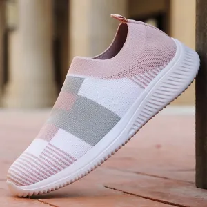 Sneakers Women Walking Shoes Woman Lightweight Loafers Tennis Casual Ladies Fashion Slip on Sock Vulcanized Shoes Plus