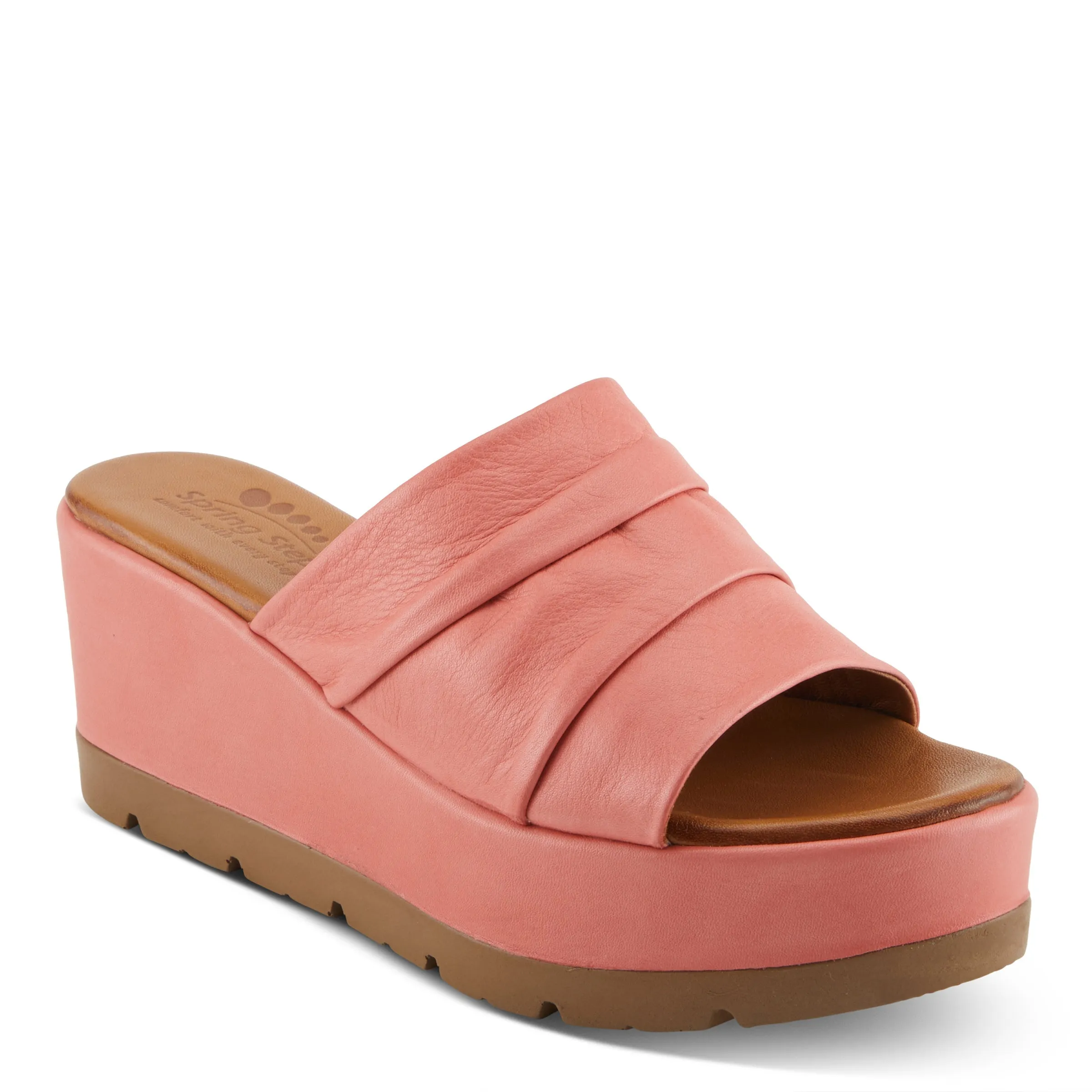 Spring Step Shoes Allerton Women’s Leather Wedge Sandals