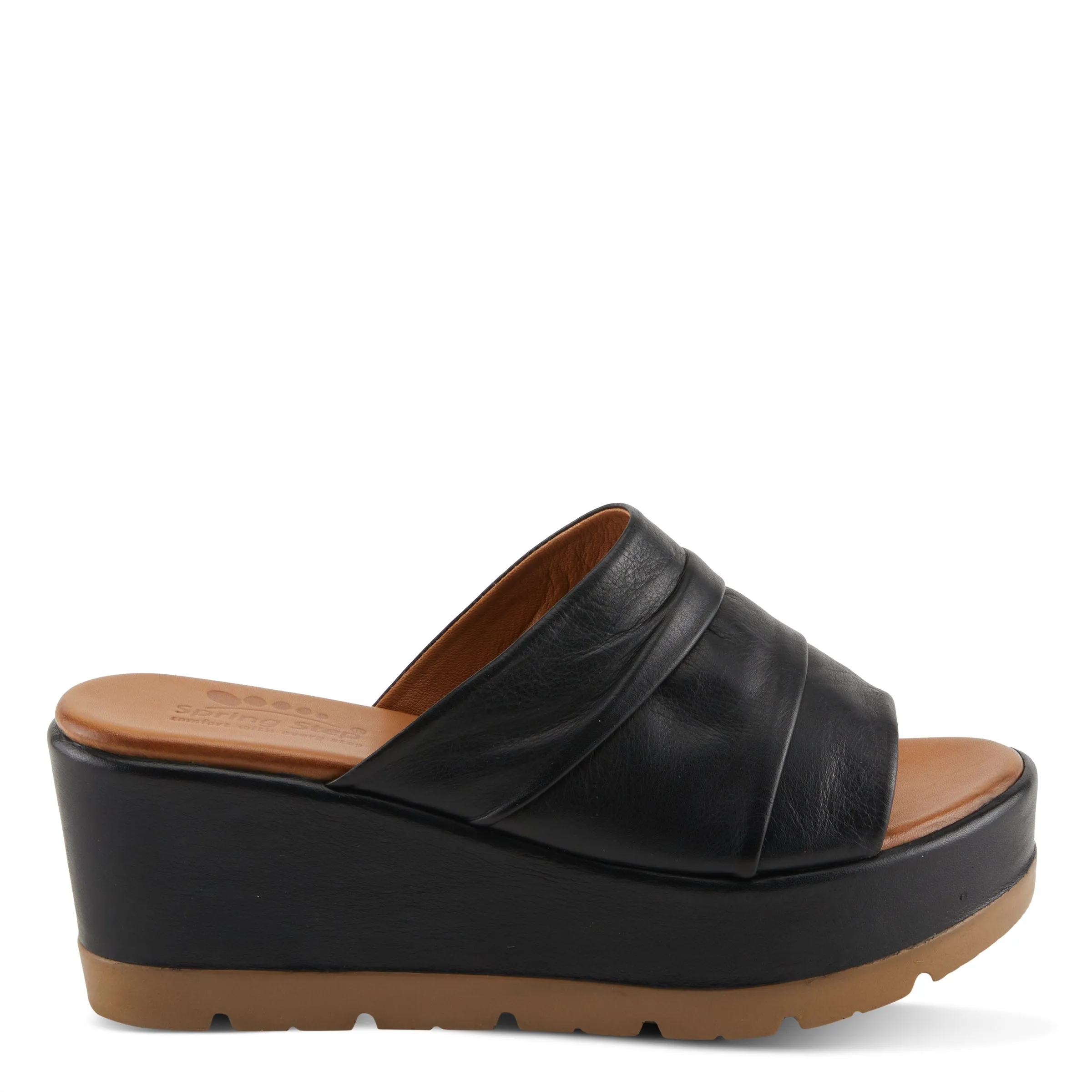 Spring Step Shoes Allerton Women’s Leather Wedge Sandals