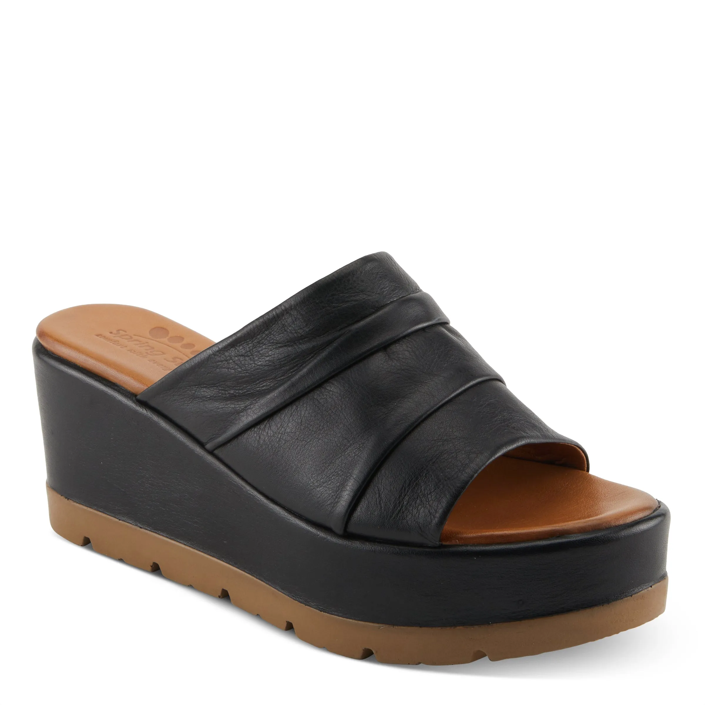 Spring Step Shoes Allerton Women’s Leather Wedge Sandals