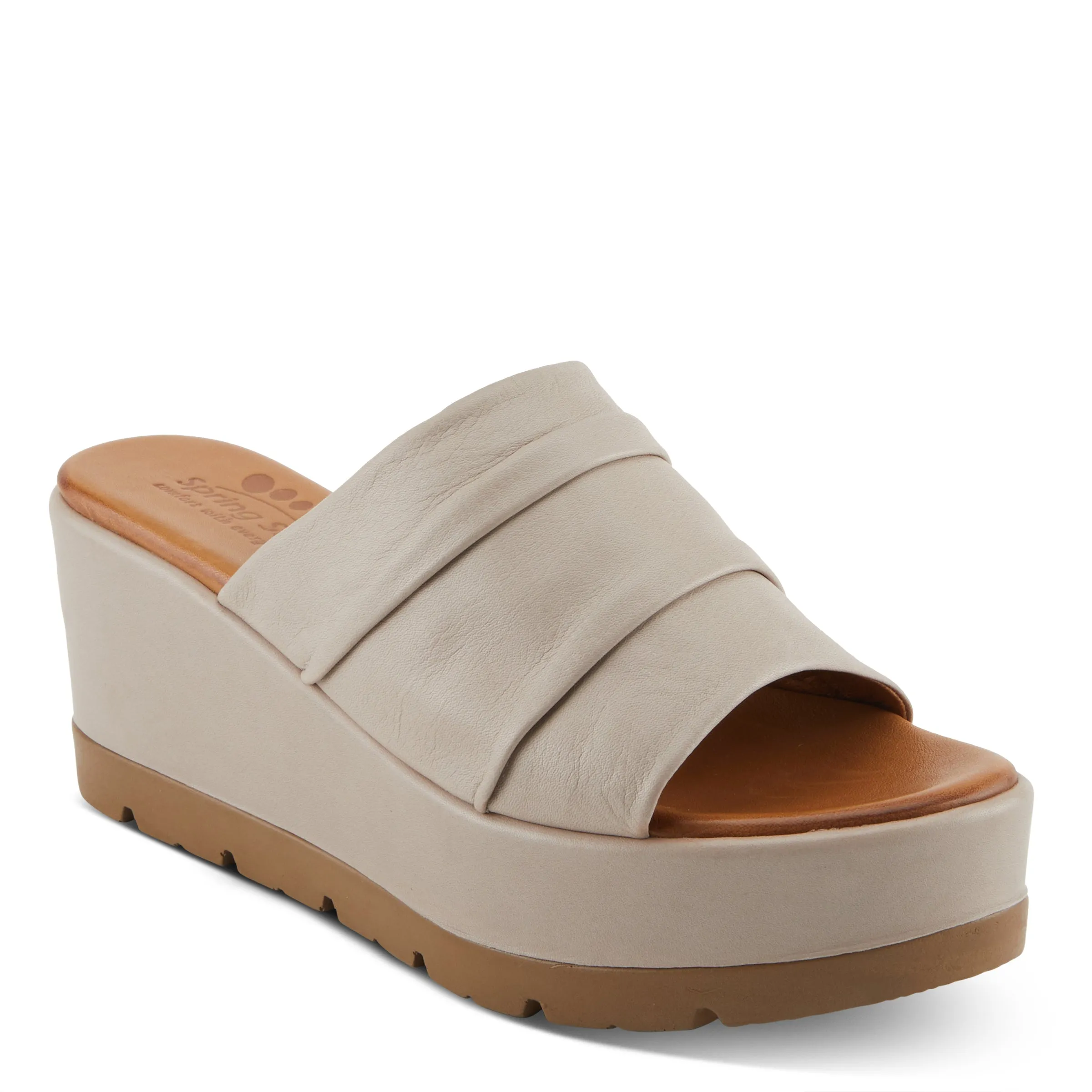 Spring Step Shoes Allerton Women’s Leather Wedge Sandals