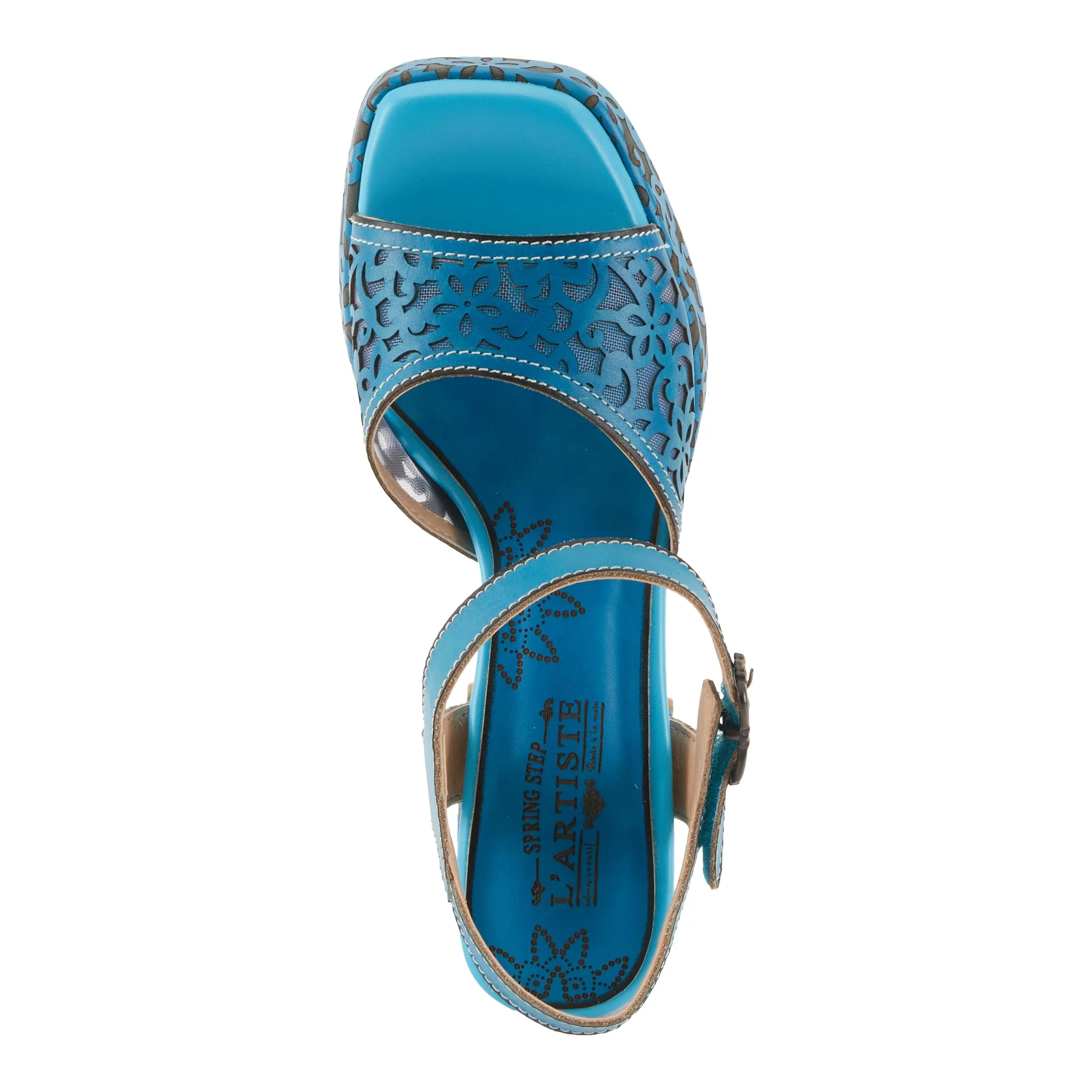 Spring Step Shoes  L'Artiste Savychic Women's Leather Sandals 3.5" Heel