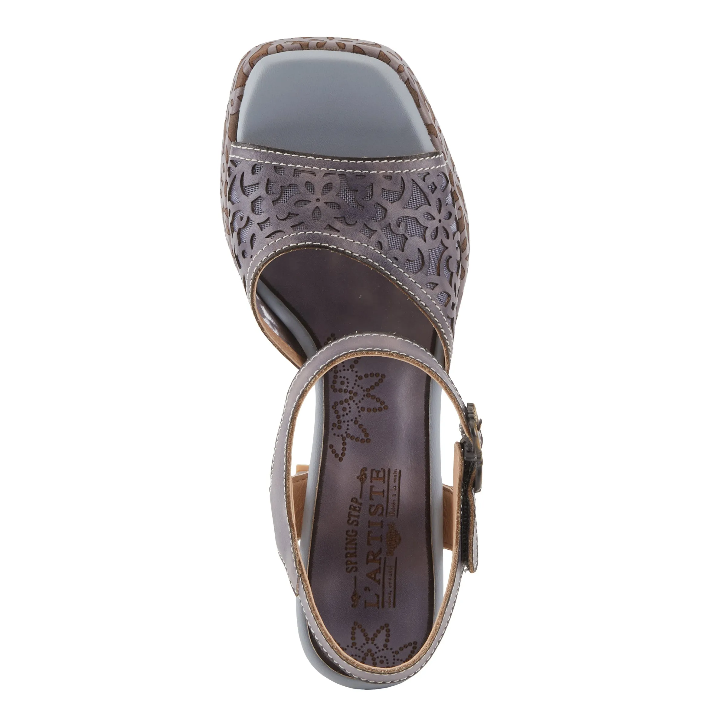 Spring Step Shoes  L'Artiste Savychic Women's Leather Sandals 3.5" Heel