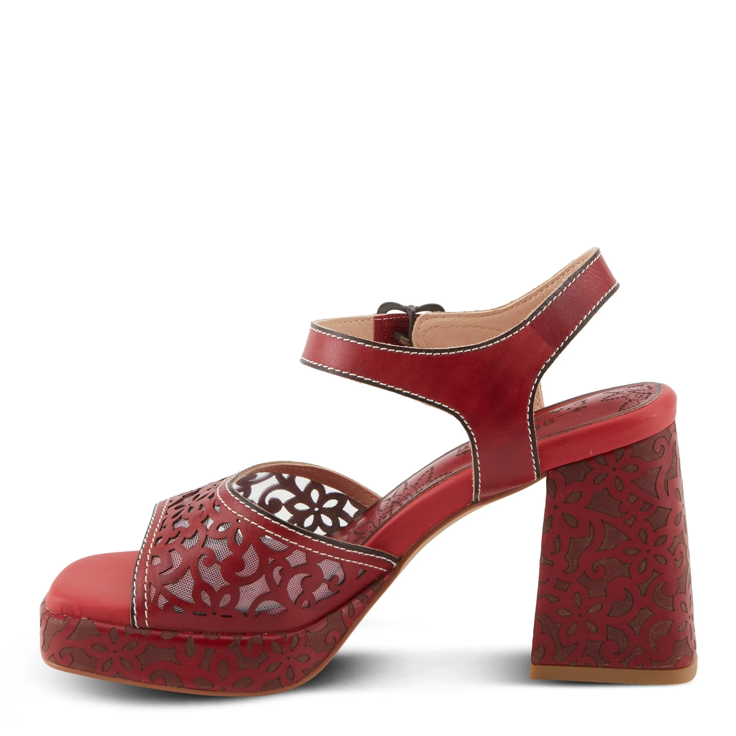 Spring Step Shoes  L'Artiste Savychic Women's Leather Sandals 3.5" Heel
