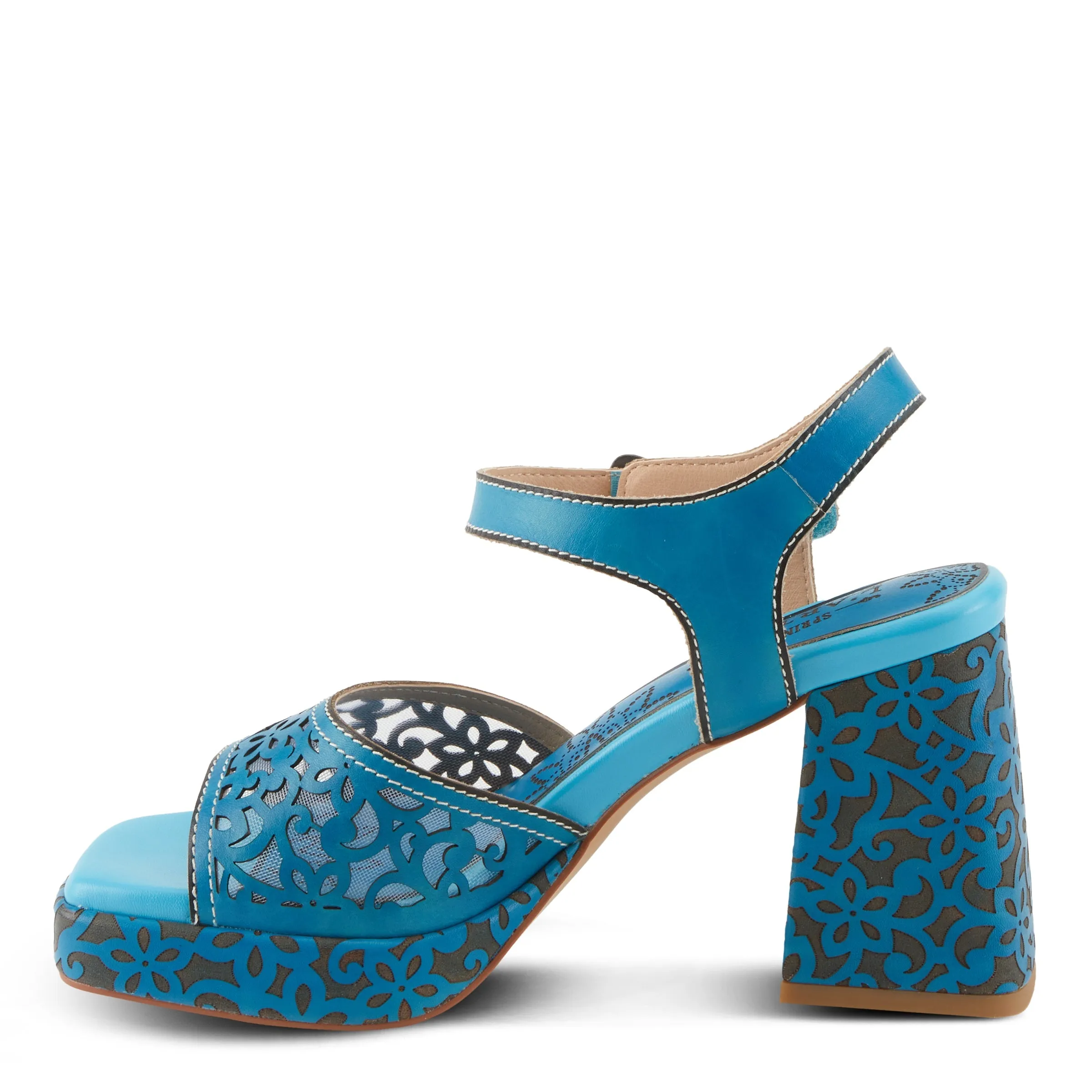 Spring Step Shoes  L'Artiste Savychic Women's Leather Sandals 3.5" Heel