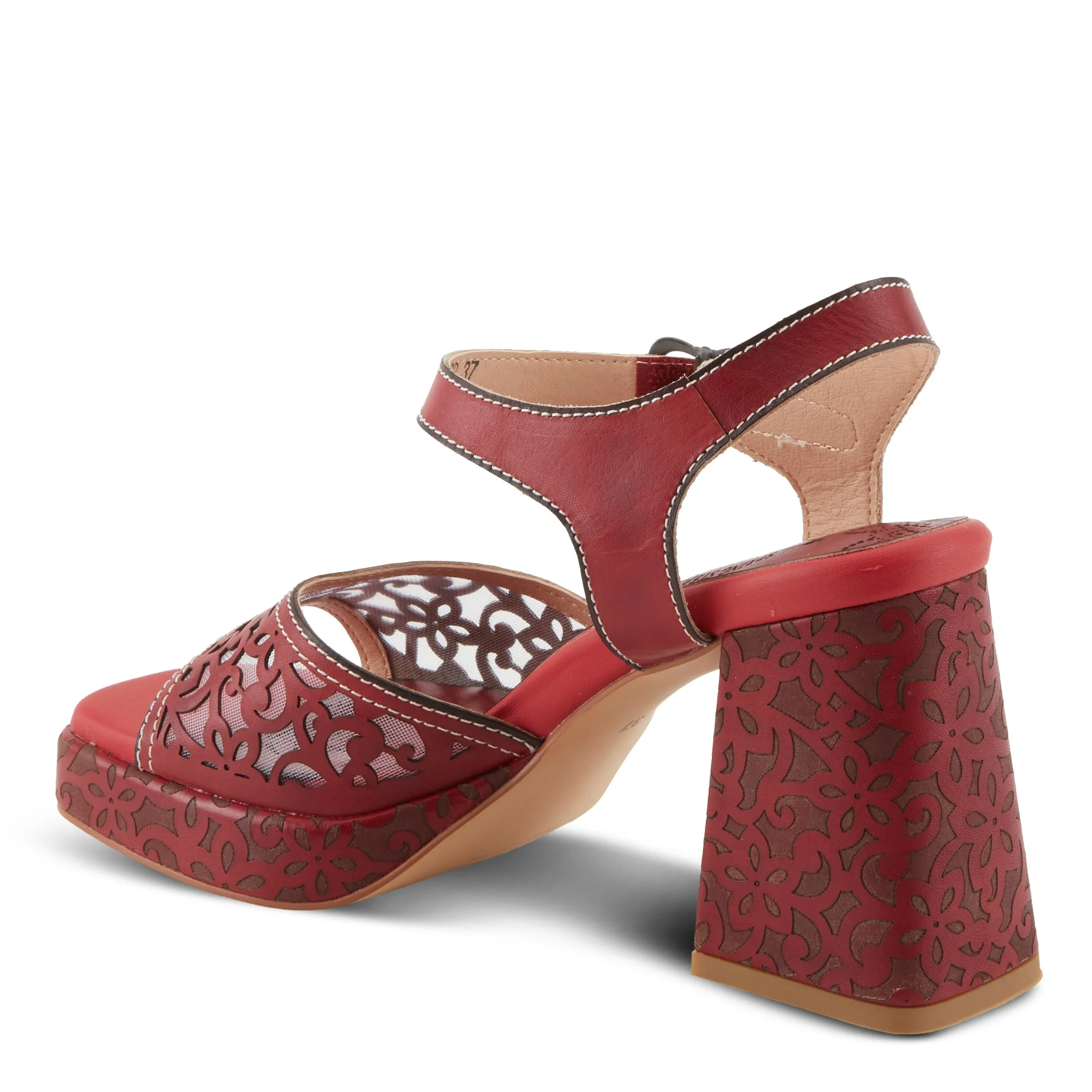 Spring Step Shoes  L'Artiste Savychic Women's Leather Sandals 3.5" Heel