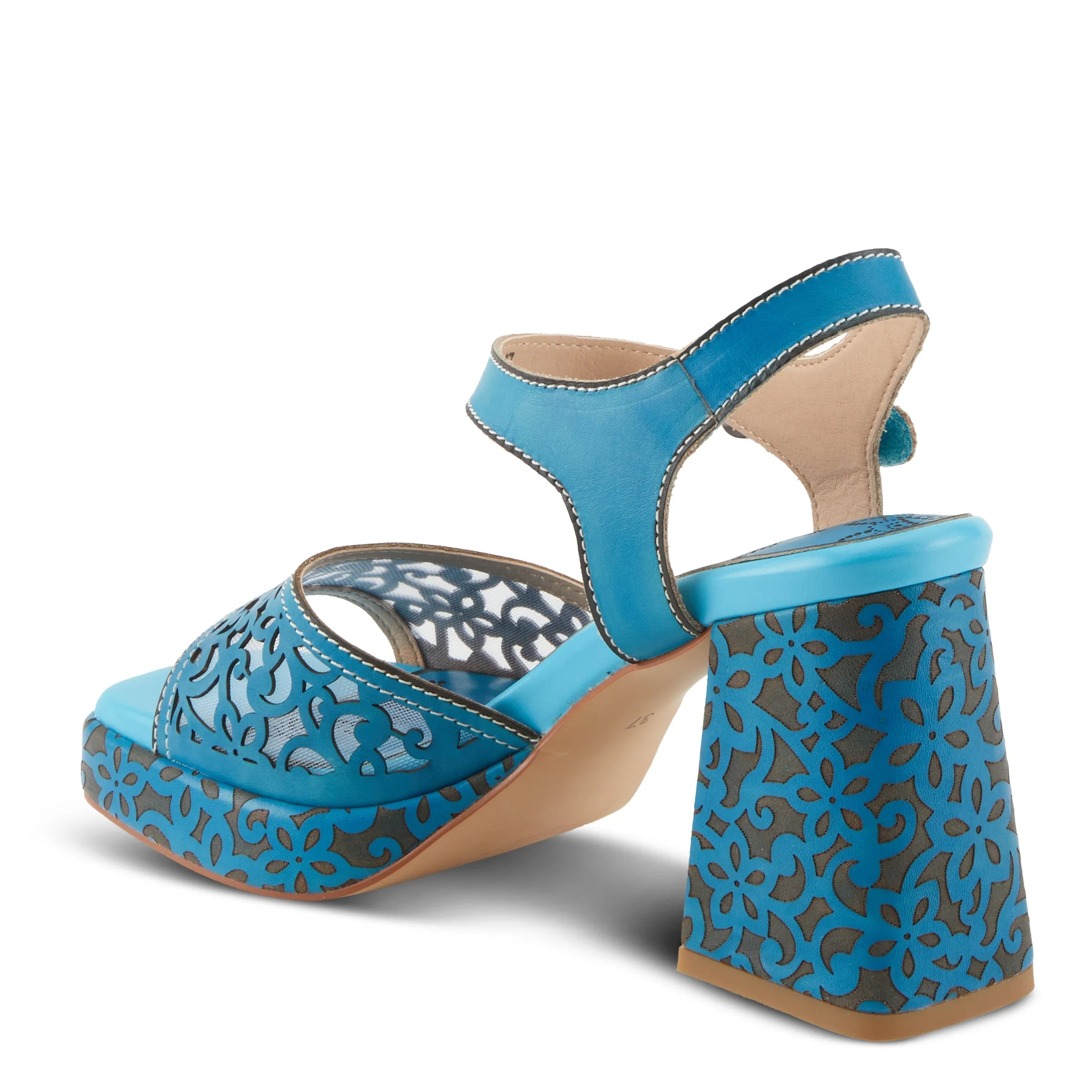 Spring Step Shoes  L'Artiste Savychic Women's Leather Sandals 3.5" Heel