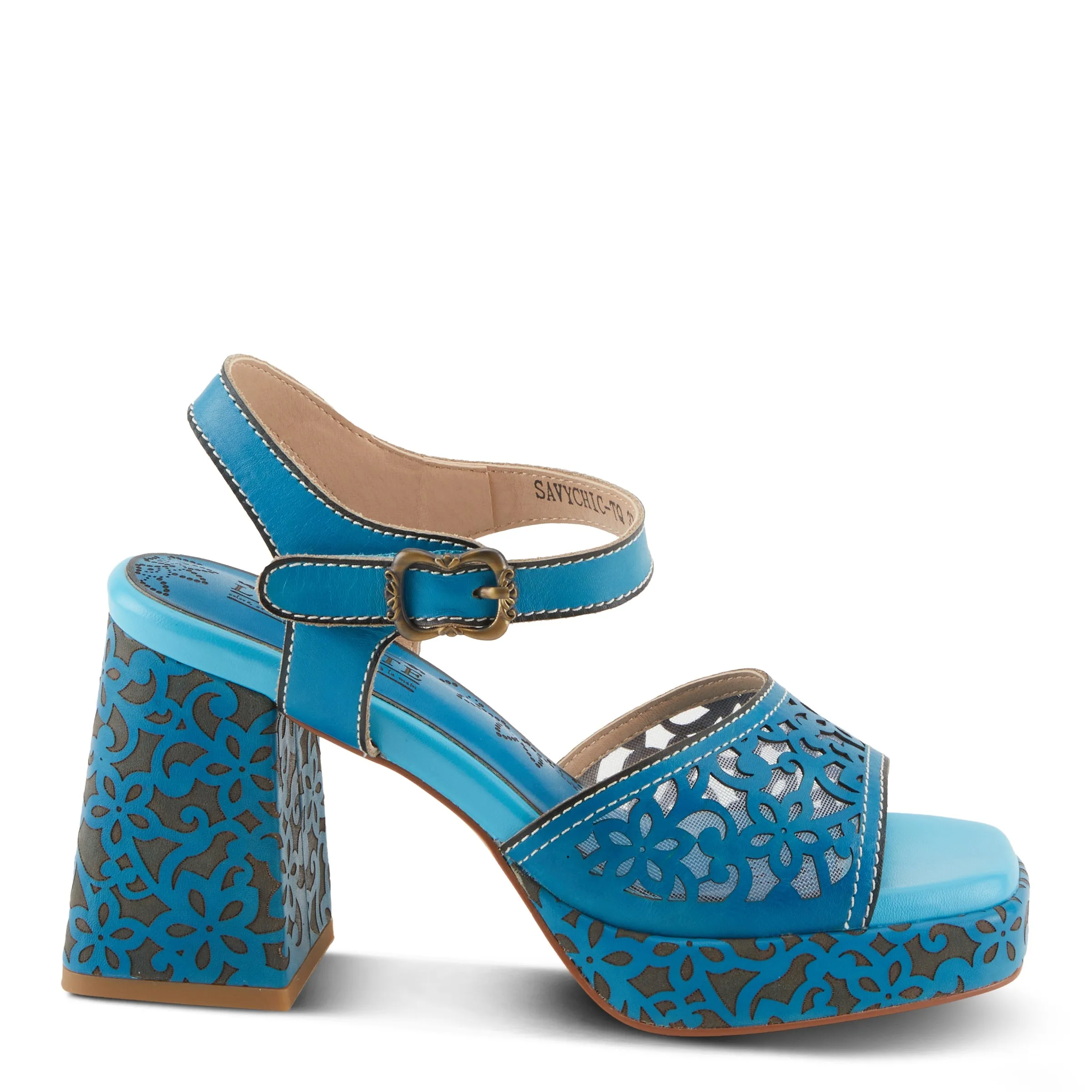 Spring Step Shoes  L'Artiste Savychic Women's Leather Sandals 3.5" Heel