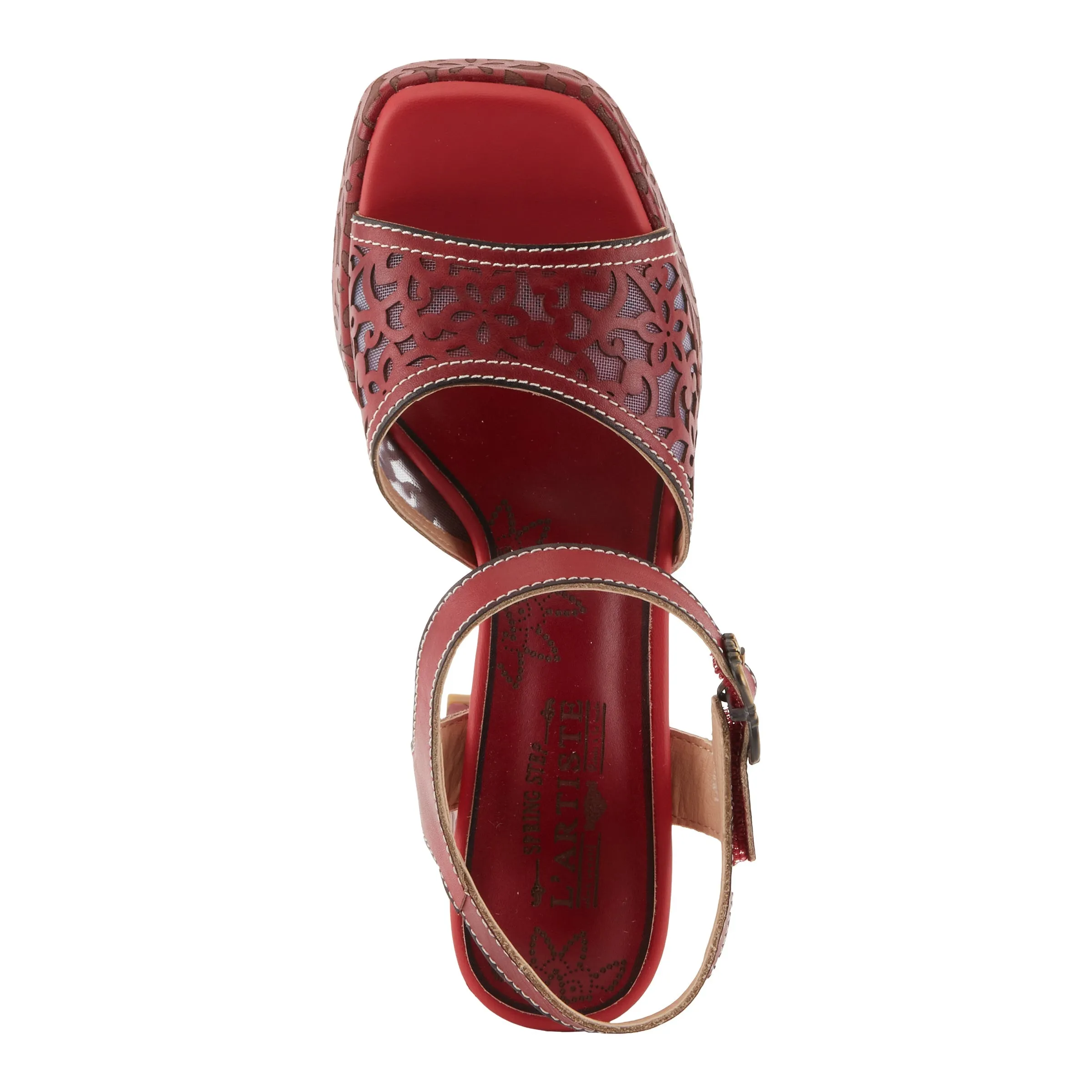 Spring Step Shoes  L'Artiste Savychic Women's Leather Sandals 3.5" Heel
