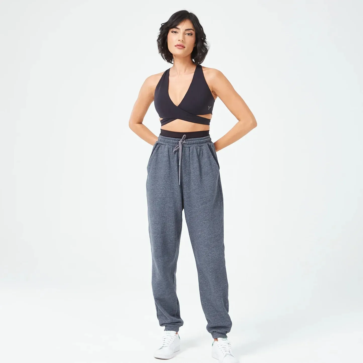 SQUATWOLF RETROGRADE CRISS CROSS BRA TOP