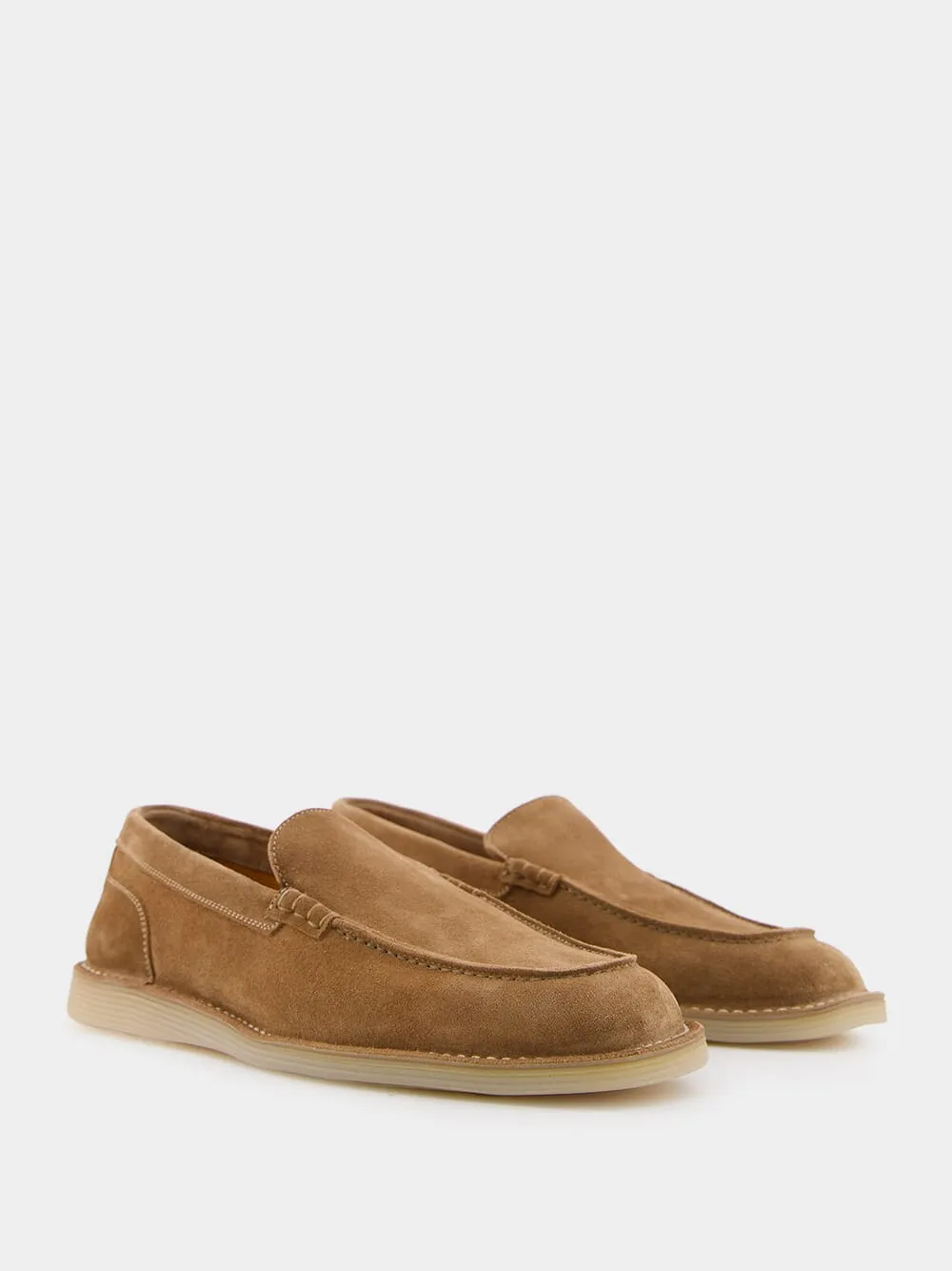 Suede Loafers with DG Logo