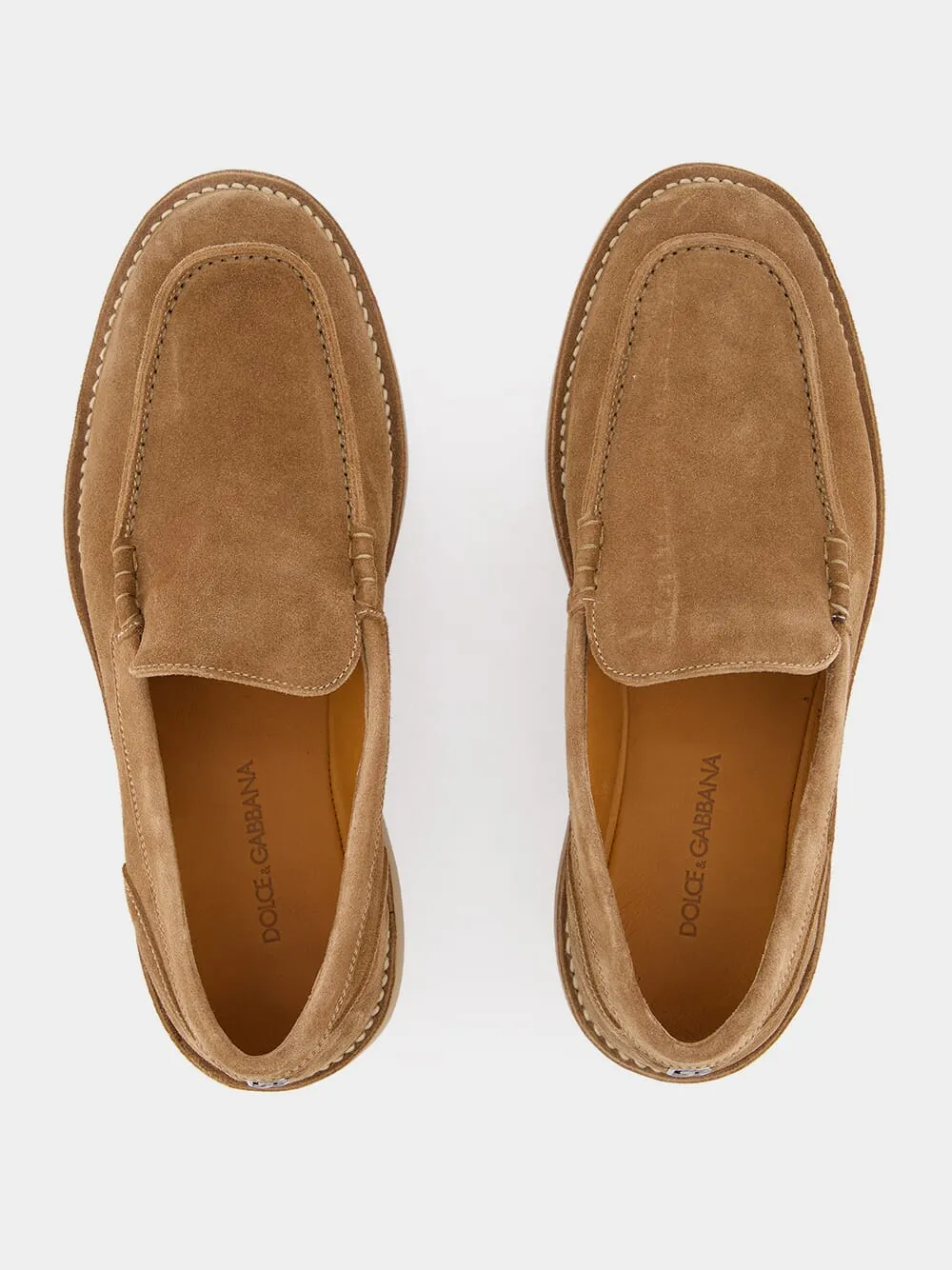 Suede Loafers with DG Logo