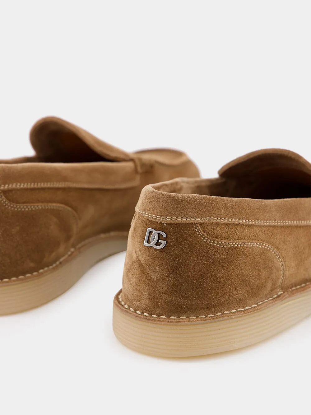 Suede Loafers with DG Logo
