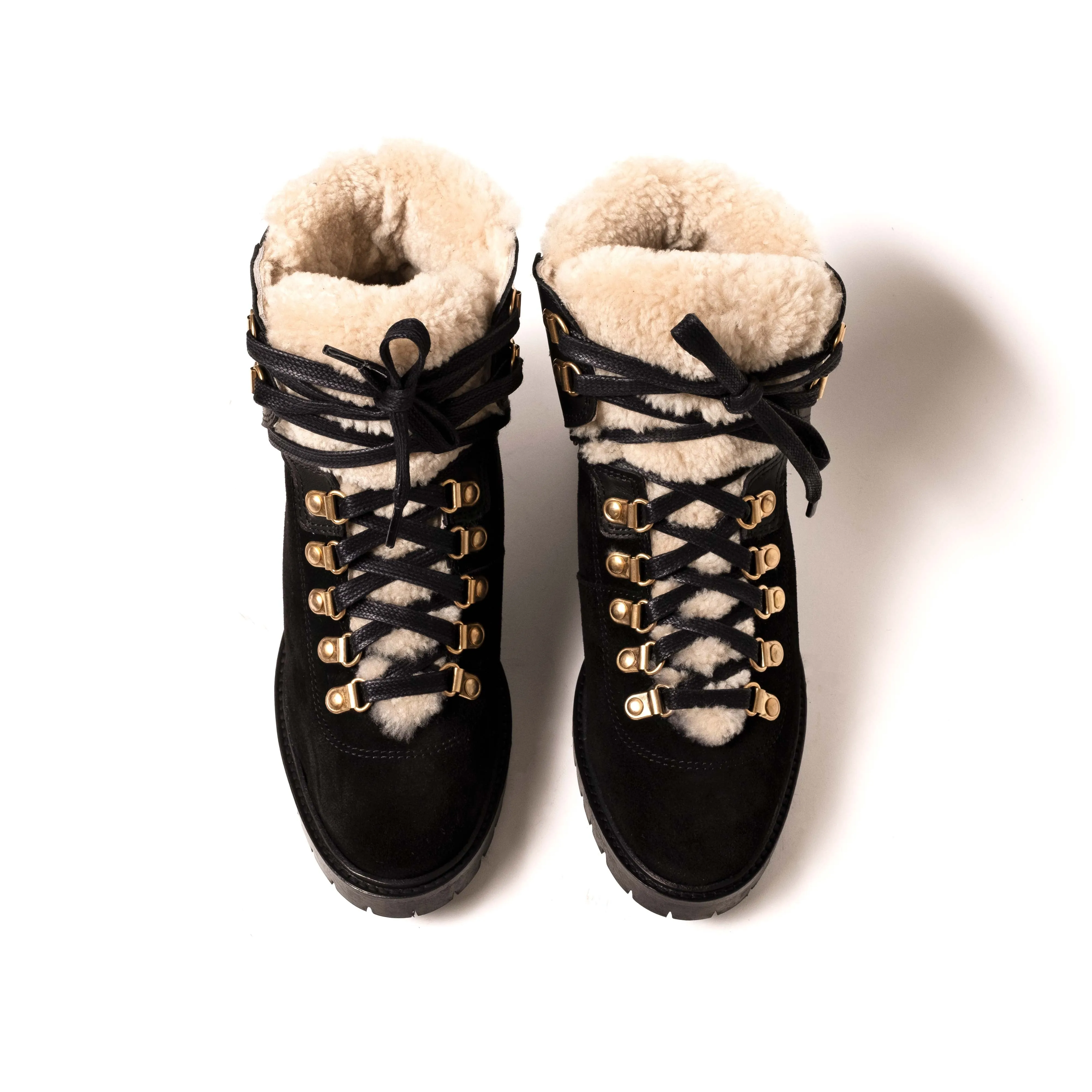 Teddi Calf suede Black