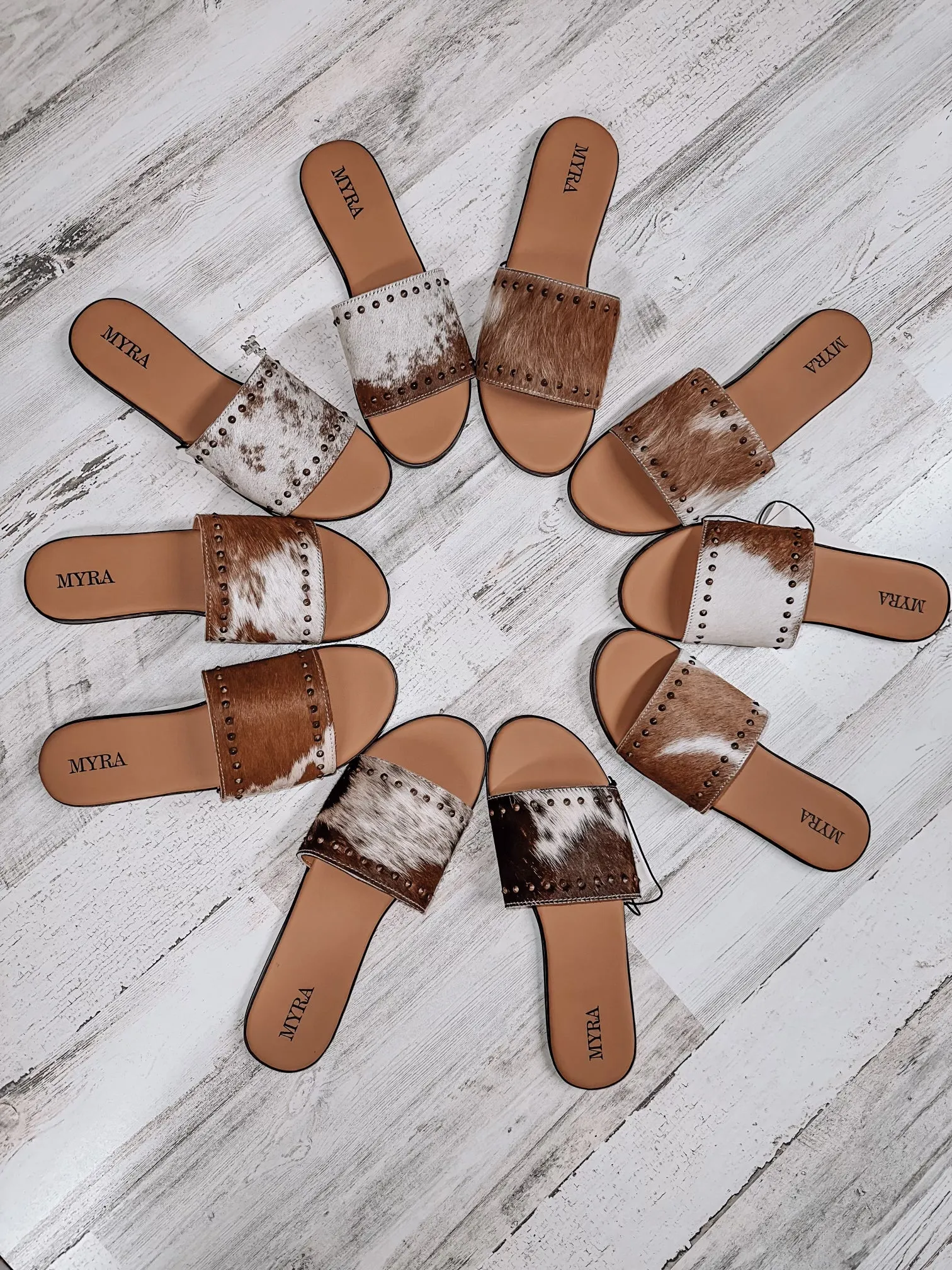 The Cowhide Sandal - Light