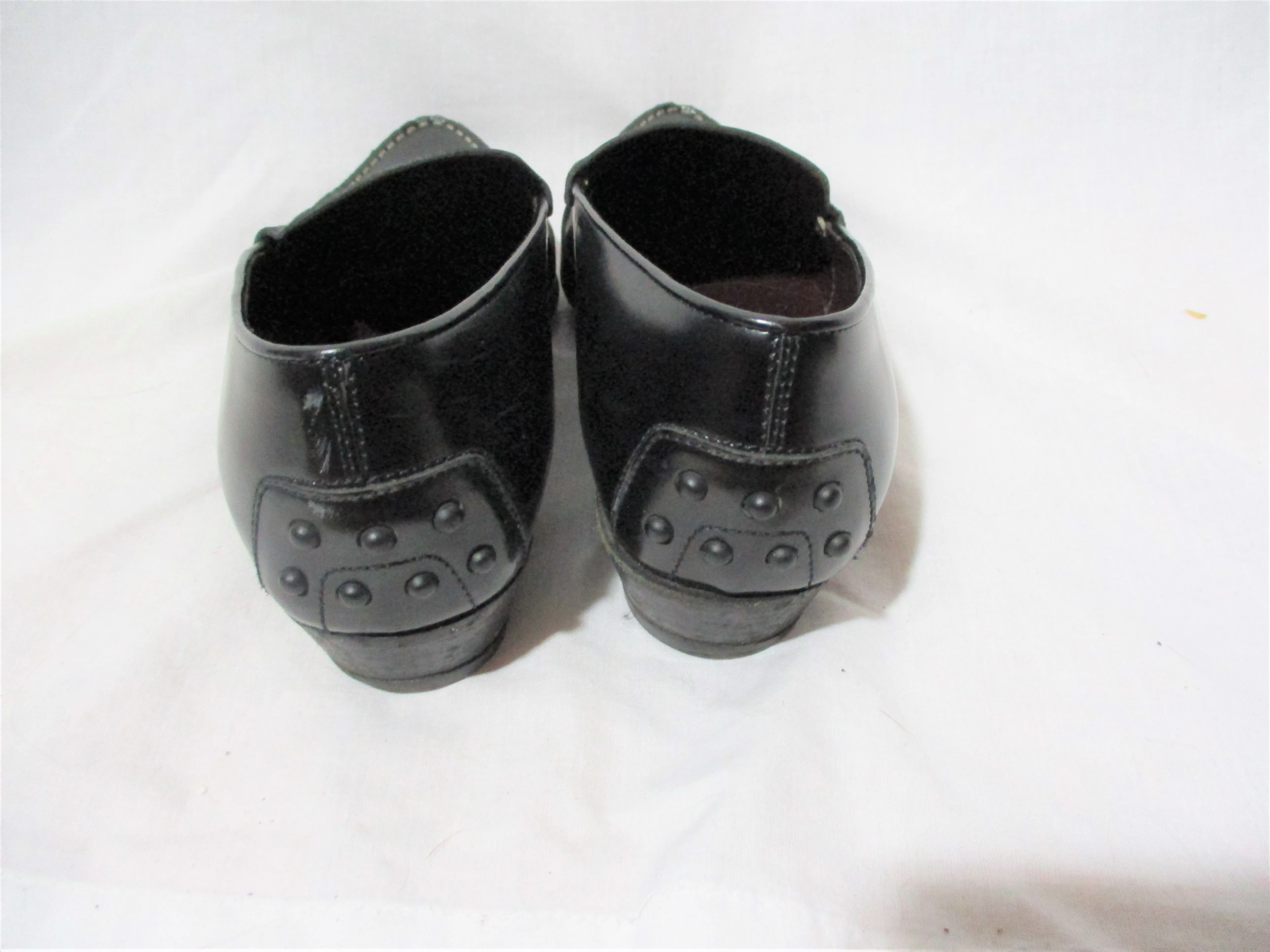 TODS ITALY LEATHER Driving Walking Slip On Moc Shoe Pointy Toe BLACK 7.5