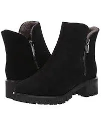 VALDINI IVORY BLACK SUEDE