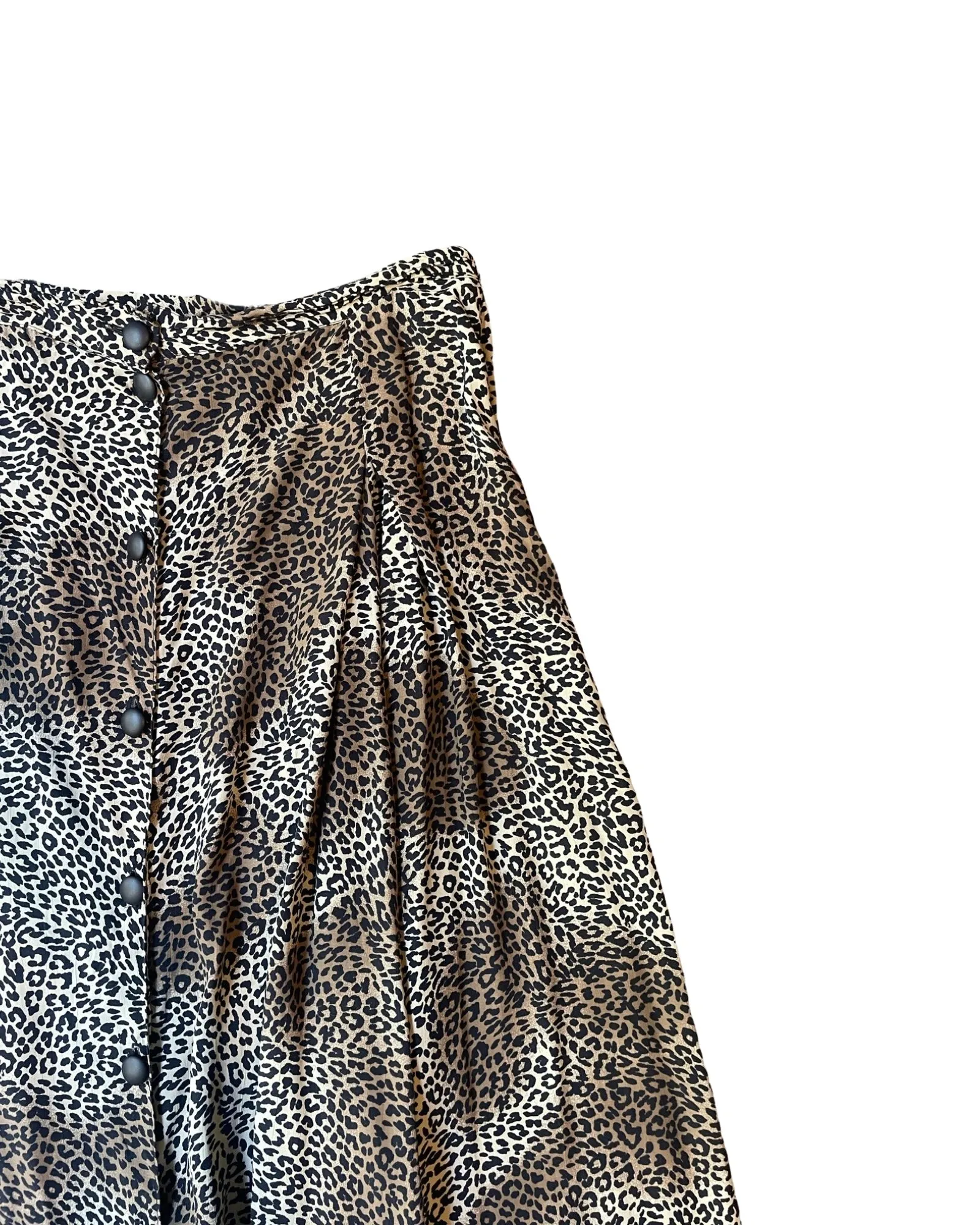 Vintage Leopard Print Skirt