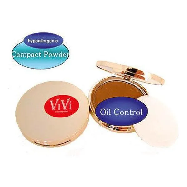 Vivi Oil Control Compact Powder Nougat 8G