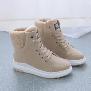 Warm snow boots with lining