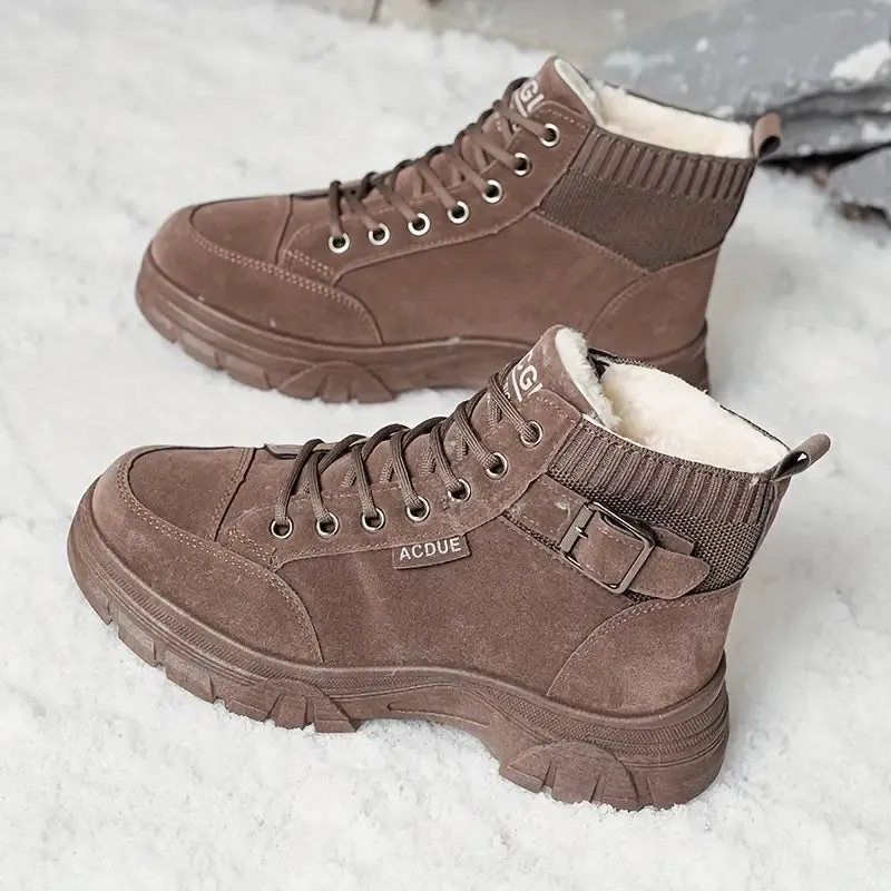 Warm Velvet Ankle Boots for Women
