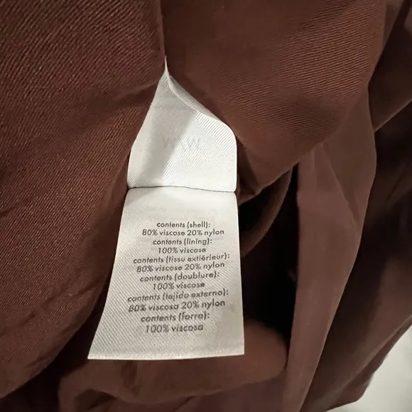 WE WORE WHAT Relaxed Brown Blazer Size Medium